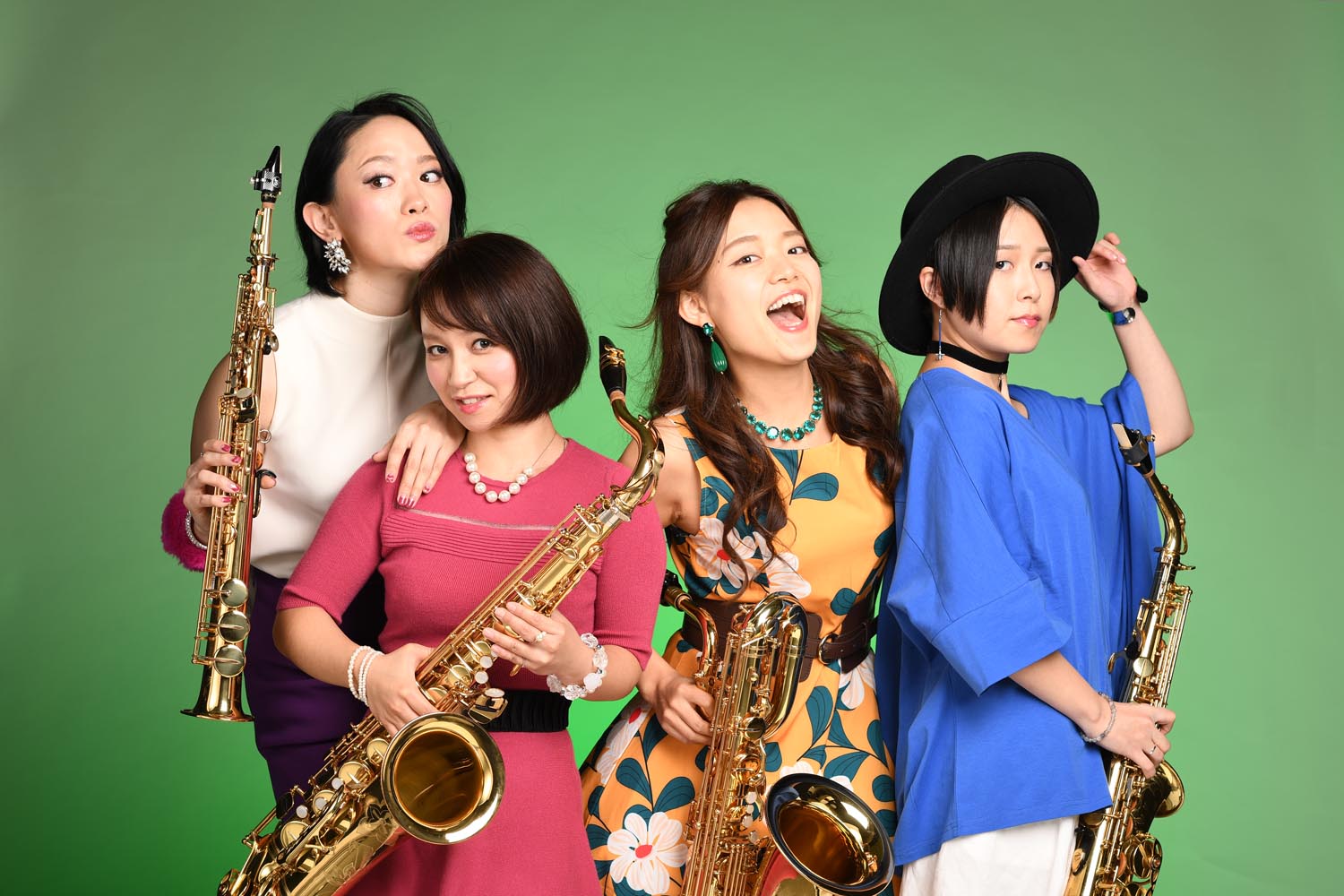 Green Ray Saxophone Quartet サックス女性カルテット 生演奏・演奏家派遣 演奏家派遣・音楽家派遣ナビ